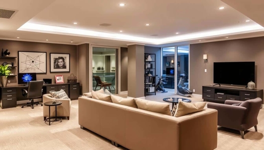 remodeled living room